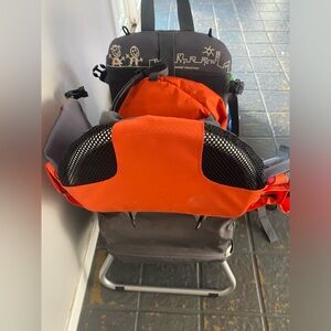 Phil and Ted orange hiking backpack - kid carrier